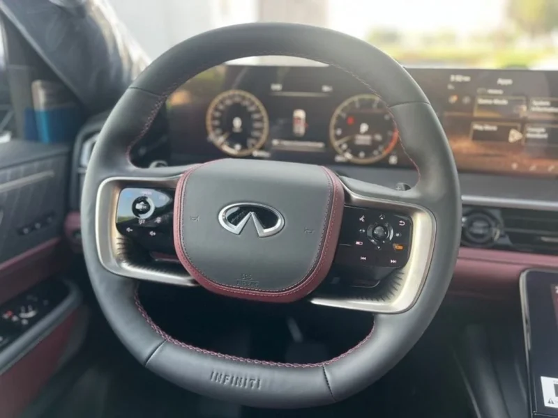 2025 Infiniti QX80 Autograph Bench Chairs 3.5L 6 Cylinders Engine Black Red SUV