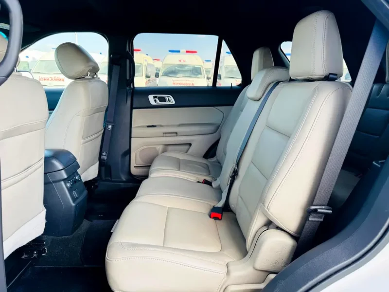 2014 Ford Explorer XLT 4 Cylinders Engine White Beige SUV MINT CONDITION