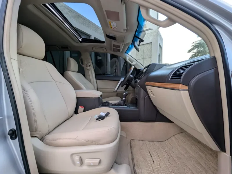 2021 Toyota Prado VXR V6 Engine 4.0 Liter Silver Beige SUV GCC Specs