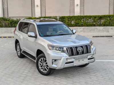 2021 Toyota Prado VXR V6 Engine 4.0 Liter Silver Beige SUV GCC Specs