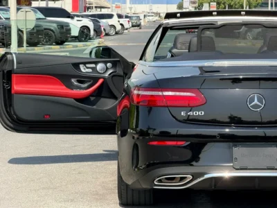 2018 Mercedes-Benz E-Class E400 6 Cylinders Petrol Engine Black Red Convertible