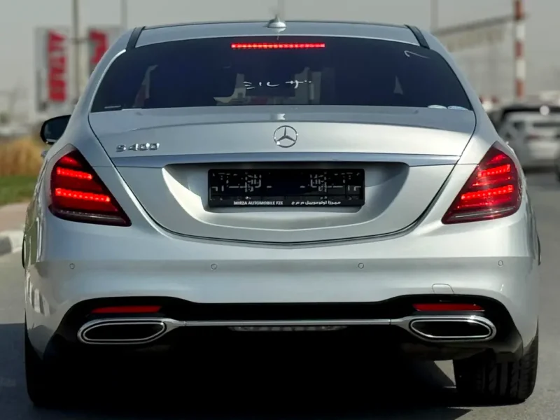 2018 Mercedes-Benz S-Class S 400 6 Cylinder Petrol Engine Silver Black Sedan