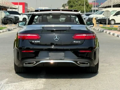 2018 Mercedes-Benz E-Class E400 6 Cylinders Petrol Engine Black Red Convertible