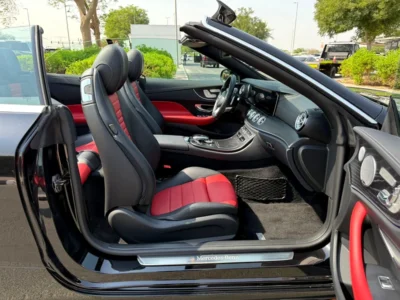 2018 Mercedes-Benz E-Class E400 6 Cylinders Petrol Engine Black Red Convertible