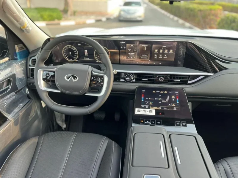 2025 Infiniti QX80 Sensory Bench Chairs 3.5L 6 Cylinder Petrol Engine Grey Black SUV