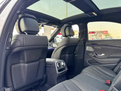2018 Mercedes-Benz S-Class S 400 6 Cylinder Petrol Engine Silver Black Sedan