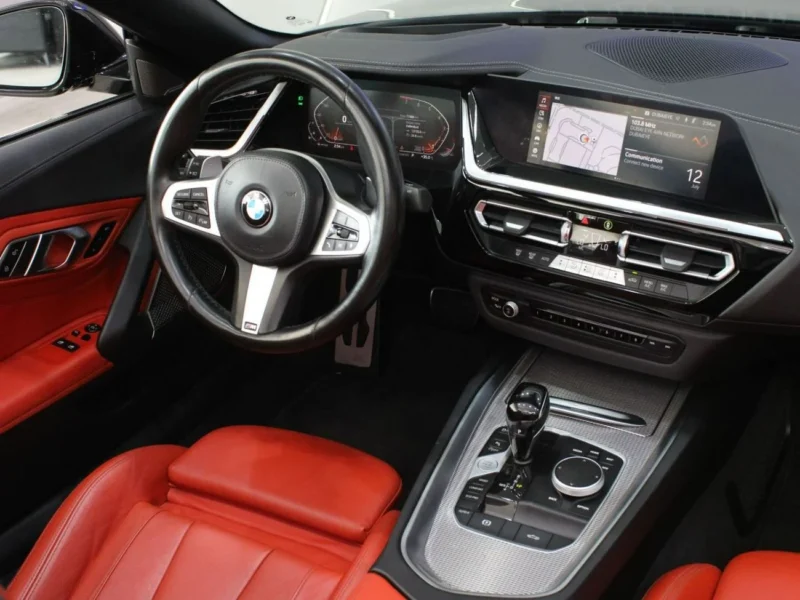2022 BMW Z4 Sdrive 30i 2.0-liter turbocharged V4 Black Red Convertible GCC