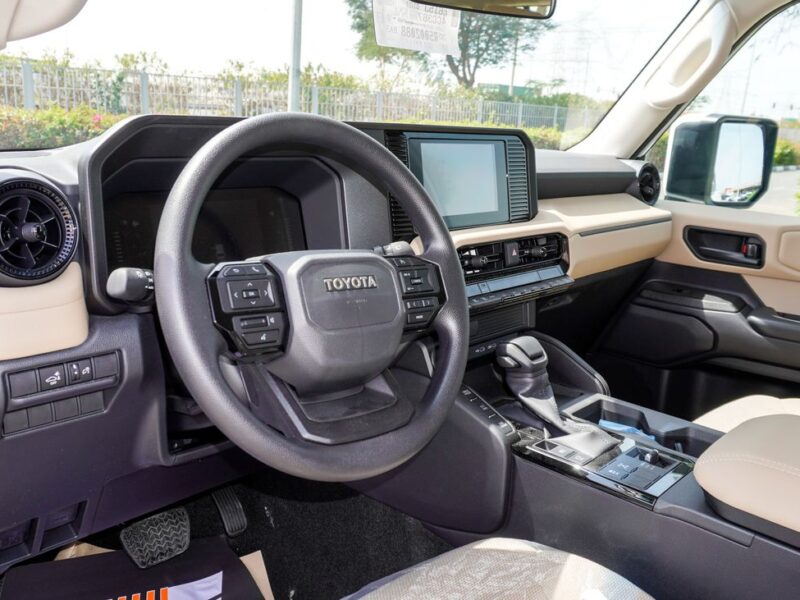 2025 Toyota Prado 2.4 Liter 4 Cylinder Petrol Engine White Beige SUV GCC Specs