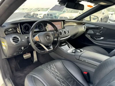 2017 Mercedes-Benz S-Class S 550 4Matic Coupe 8 Cylinders White Black Coupe