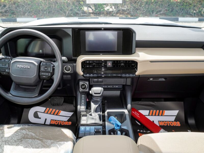 2025 Toyota Prado 2.4 Liter 4 Cylinder Petrol Engine White Beige SUV GCC Specs
