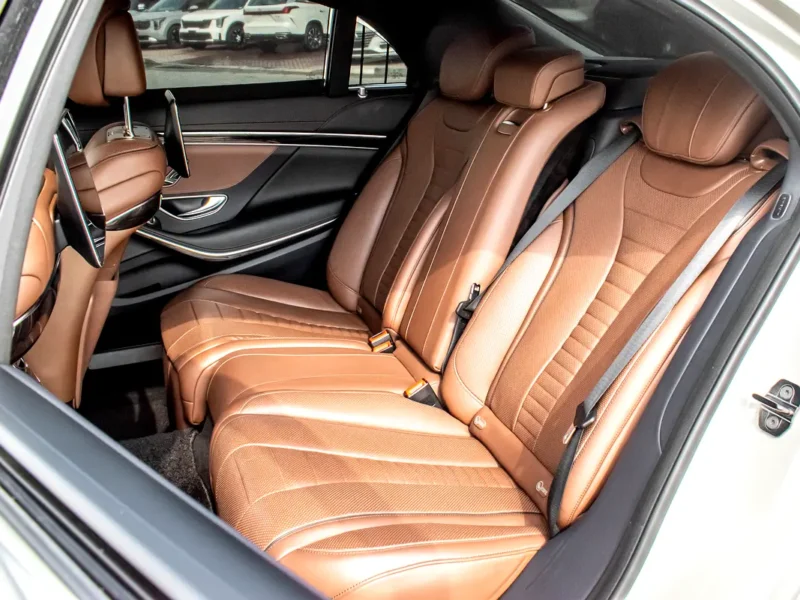 2018 Mercedes-Benz S-Class S 560 6 Cylinder Petrol Engine White Brown Sedan