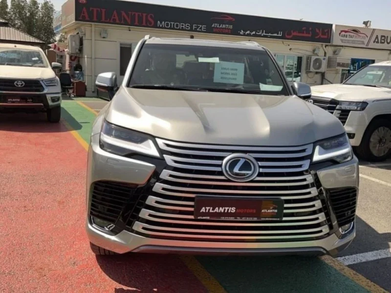 2022 Lexus LX 600 3.5L 6 Cylinders Petrol Engine Silver Brown SUV GCC Specs