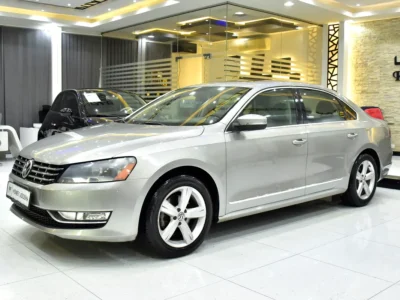 2013 Volkswagen Passat SEL 5 Cylinder Petrol Engine Silver Beige Sedan GCC