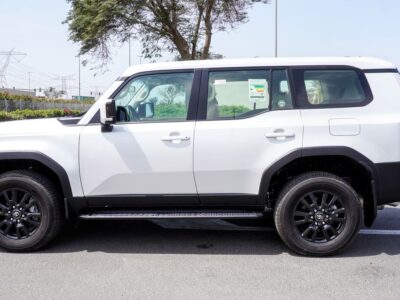 2025 Toyota Prado 2.4 Liter 4 Cylinder Petrol Engine White Beige SUV GCC Specs