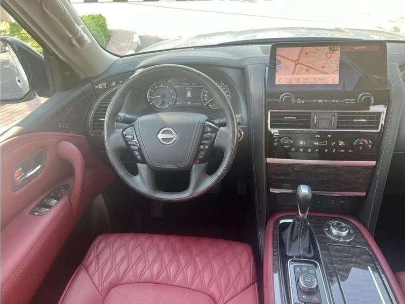 2024 Nissan Patrol V8 Cylinder Engine PLATINUM Silver Burgundy SUV GCC