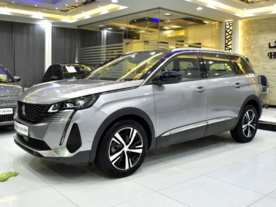 2024 Peugeot 5008 GT Line 4 Cylinder Petrol Engine Silver Red SUV GCC Specs