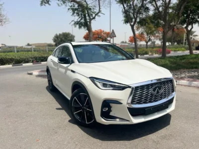 2024 Infiniti QX55 2.0 Liter 4 Cylinder Petrol Engine White Beige SUV GCC