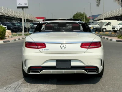 2017 Mercedes-Benz S-Class S 550 4Matic Coupe 8 Cylinder Engine White Red