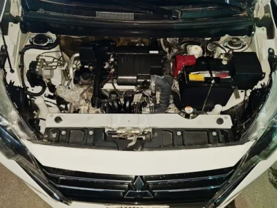 2022 Mitsubishi Attrage GLS 3 Cylinder petrol Engine White Beige Sedan