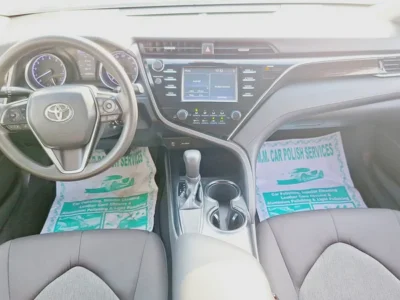 2018 Toyota Camry LE 4 Cylinder Petrol Engine Blue Grey Sedan
