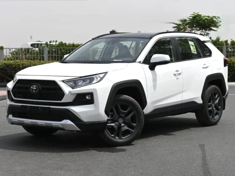 2025 Toyota RAV 4 Adventure 2.5 Liter 4 Cylinder Engine 4WD White Grey SUV