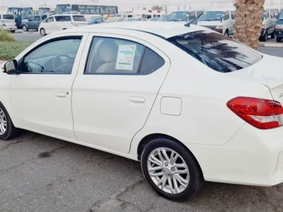 2022 Mitsubishi Attrage GLS 3 Cylinder petrol Engine White Beige Sedan