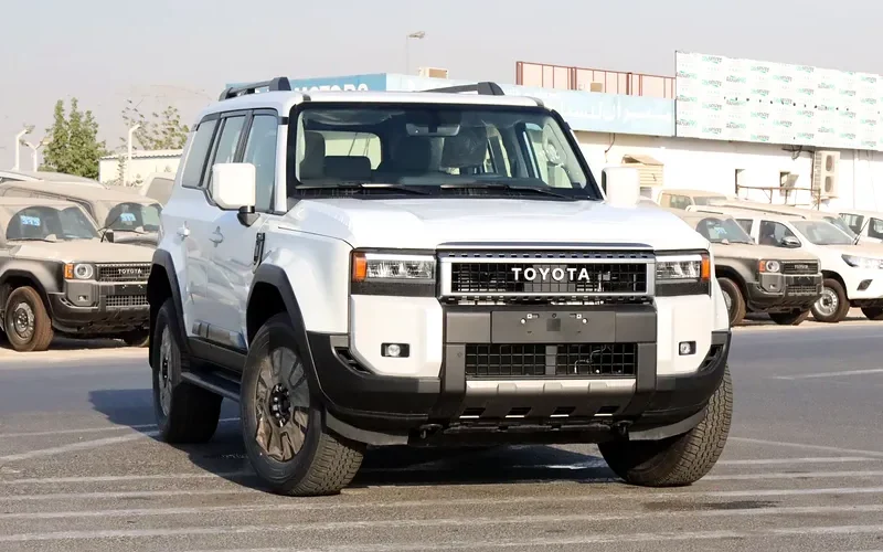 2024 Toyota Prado Other 4 Cylinder Petrol Engine White Beige SUV GCC