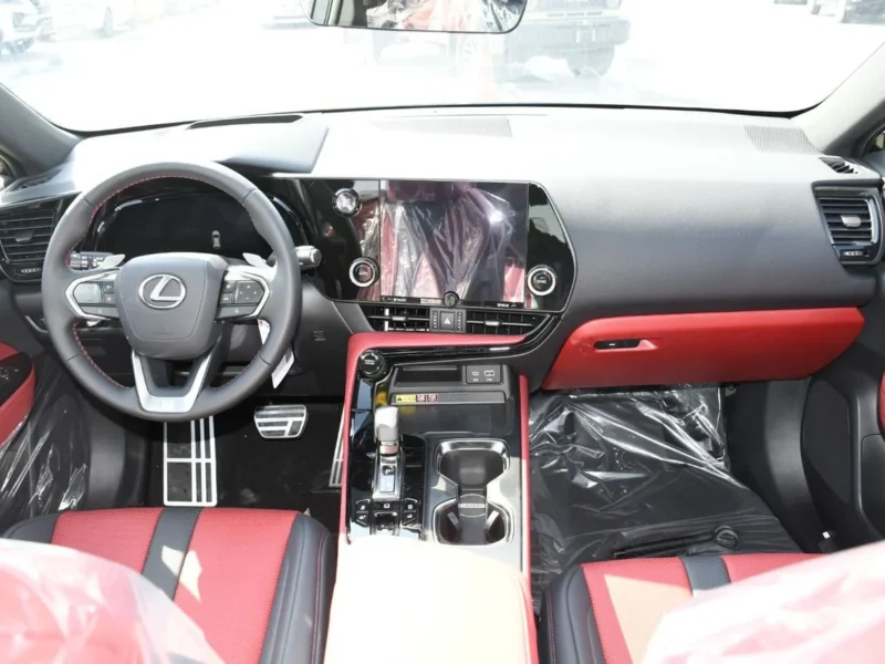 2026 Lexus NX 350 F SPORT 2.4 Liter 4 Cylinder Petrol Engine Black Red SUV