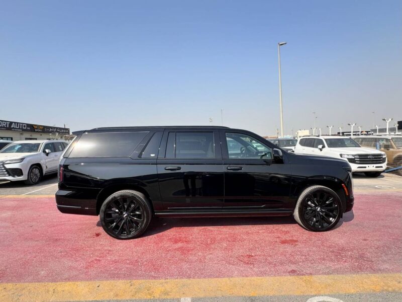 2025 CADILLAC ESCALADE ESV SPORT PLATINUM 6.2L V8 Black White SUV