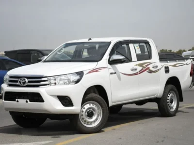 2025 Toyota Hilux 2.7 Liters 4 Cylinder Petrol Engine White Red Pick Up