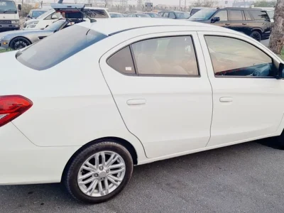 2022 Mitsubishi Attrage GLS 3 Cylinder petrol Engine White Beige Sedan