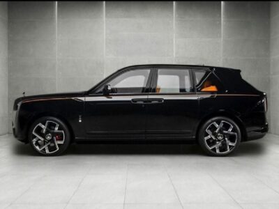 2026 Rolls Royce Cullinan 6.75-liter twin-turbocharged V12 Black Orange SUV