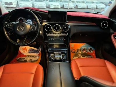 2015 MERCEDES BENZ C200 2.0L 4 Cylinder Petrol Engine Black Orange Sedan