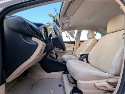 2021 Toyota Yaris MID 4 Cylinder Petrol Engine White Beige Sedan GCC Specs