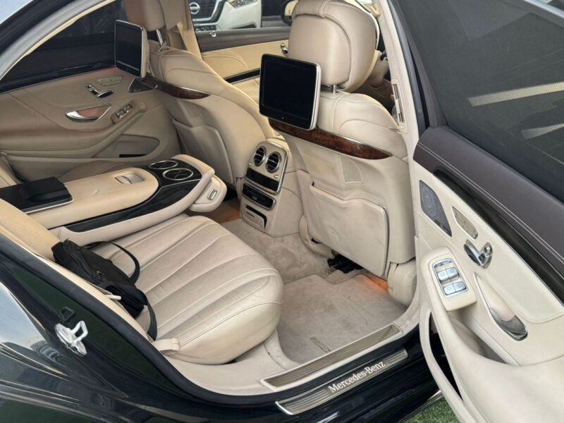 2014 MERCEDES BENZ S500 5.0 Liter 8 Cylinder Petrol Engine Black Beige Sedan