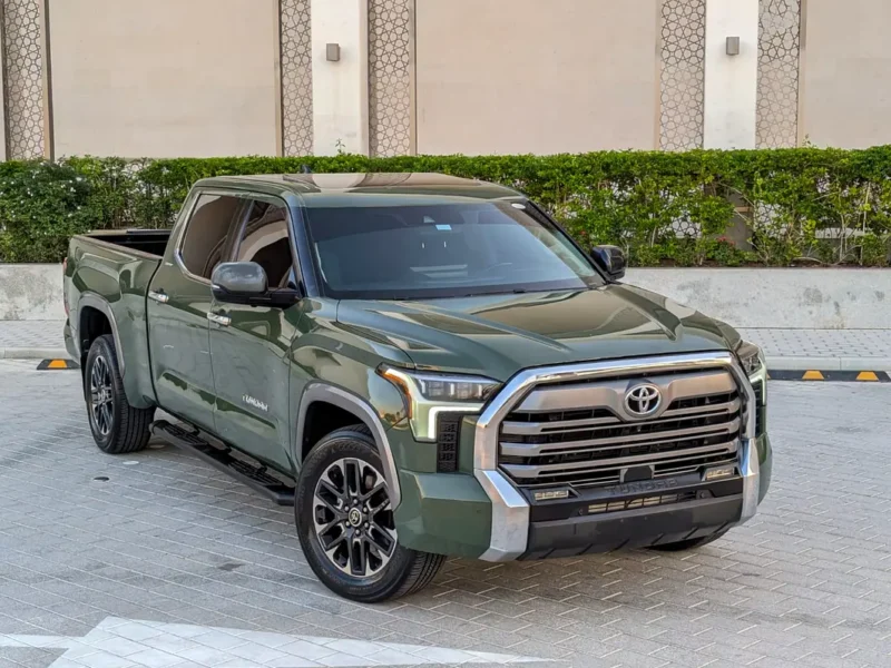 2022 Toyota Tundra Crewmax Limited 6 Cylinder Engine Green Grey Truck