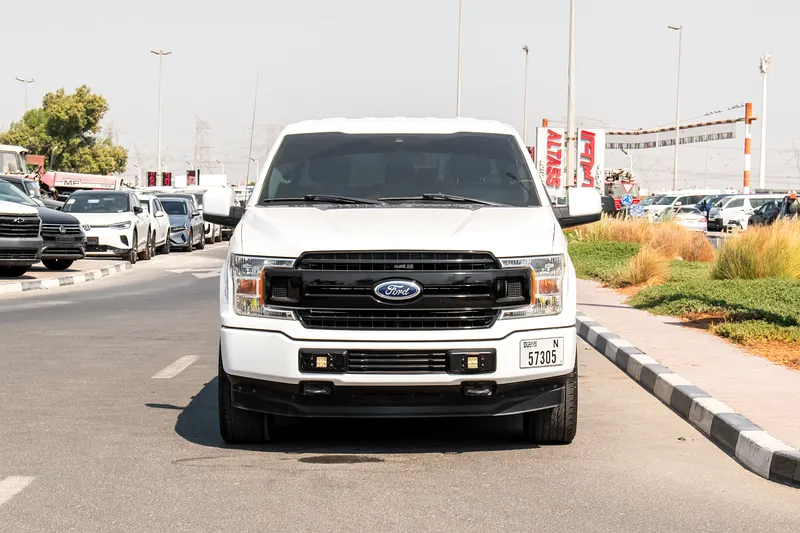 2019 Ford F-Series F150 Platinum 8 Cylinders Engine White Grey Pick Up Truck