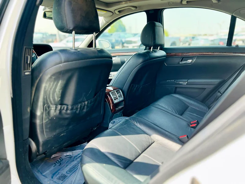2007 Mercedes-Benz S-Class S 350 6 Cylinders Engine White Black Sedan