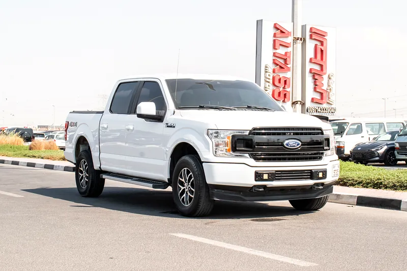 2019 Ford F-Series F150 Platinum 8 Cylinders Engine White Grey Pick Up Truck