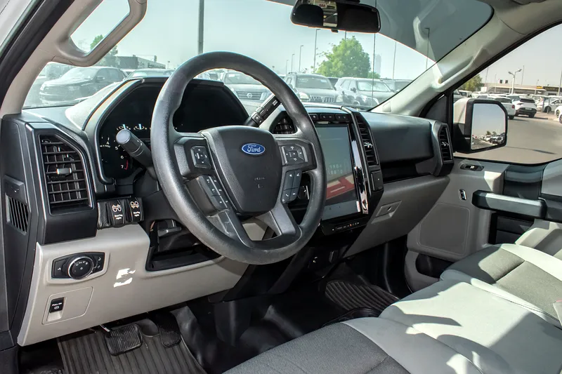 2019 Ford F-Series F150 Platinum 8 Cylinders Engine White Grey Pick Up Truck