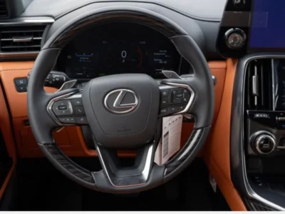 2026 Lexus LX700 Hybrid VIP 3.5L Twin Turbo 4 Cylinder Engine White Orange SUV
