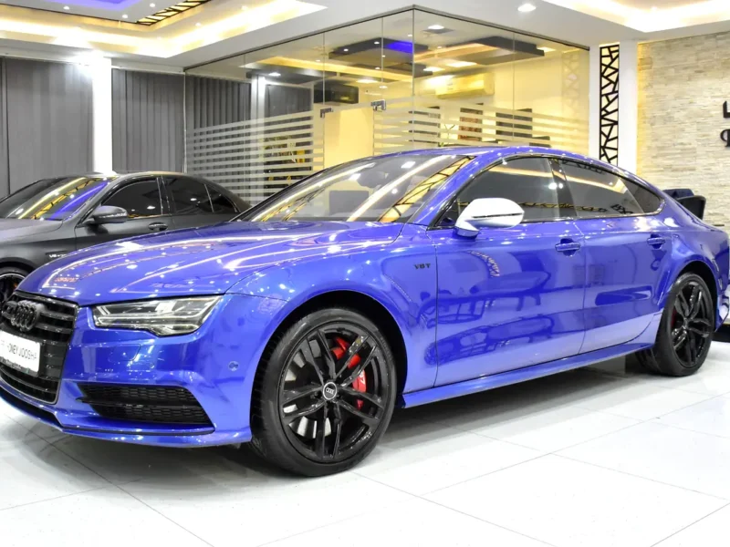 2016 Audi S7 4.0 TFSI Quattro 8 Cylinder Petrol Engine Blue Red Sedan GCC