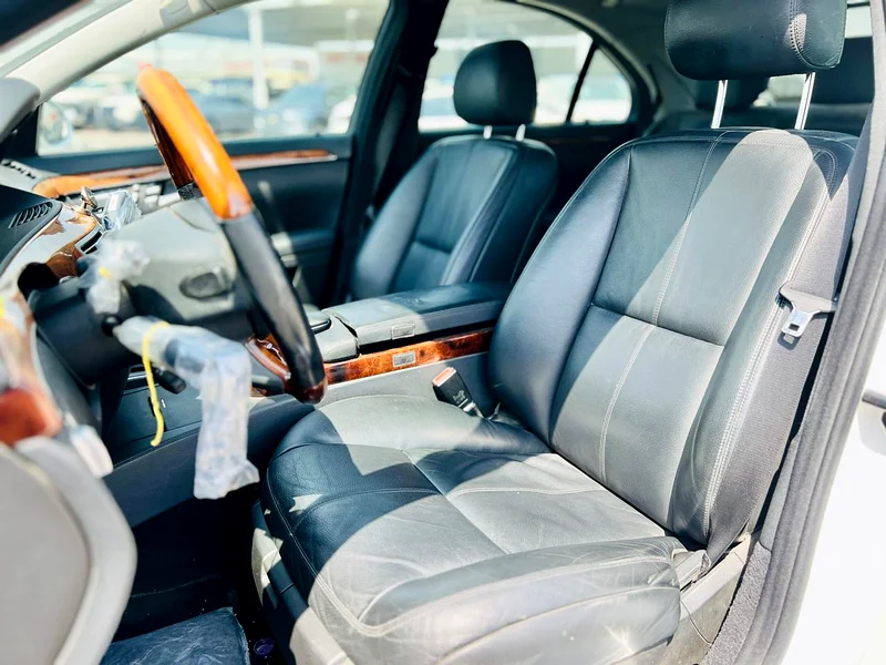 2007 Mercedes-Benz S-Class S 350 6 Cylinders Engine White Black Sedan