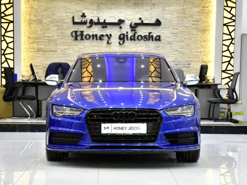 2016 Audi S7 4.0 TFSI Quattro 8 Cylinder Petrol Engine Blue Red Sedan GCC