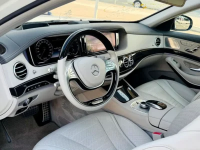 2015 Mercedes-Benz S-Class S 400 h 6 Cylinders Petrol Engine White Sedan