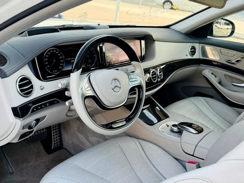 2015 Mercedes-Benz S-Class S 400 h 6 Cylinders Petrol Engine White Sedan
