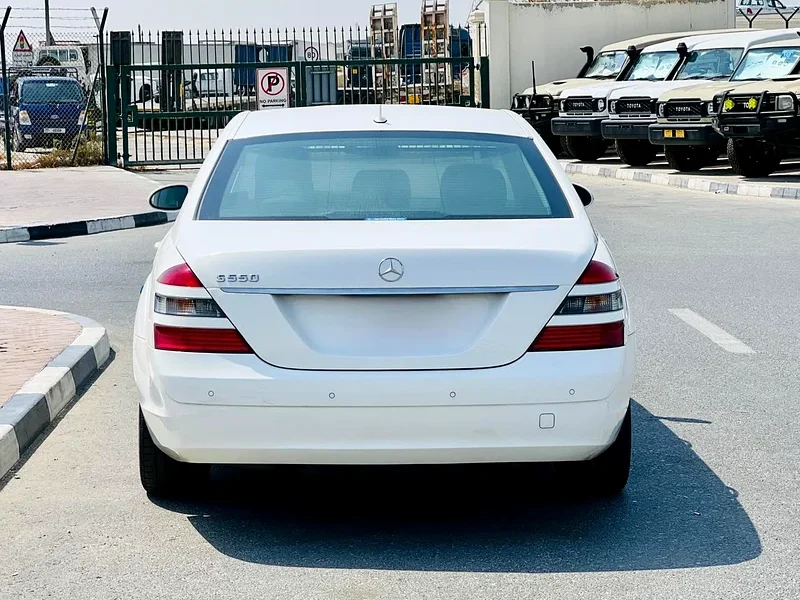 2007 Mercedes-Benz S-Class S 350 6 Cylinders Engine White Black Sedan