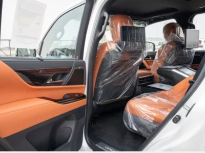 2026 Lexus LX700 Hybrid VIP 3.5L Twin Turbo 4 Cylinder Engine White Orange SUV
