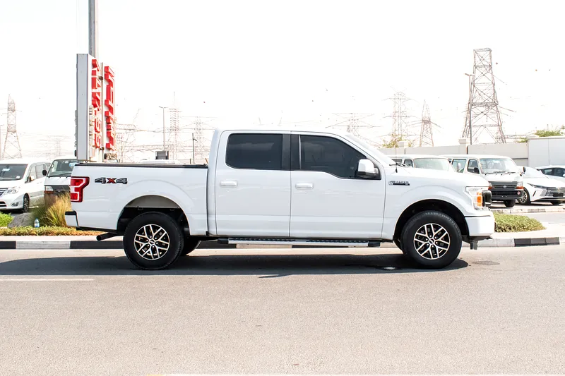 2019 Ford F-Series F150 Platinum 8 Cylinders Engine White Grey Pick Up Truck