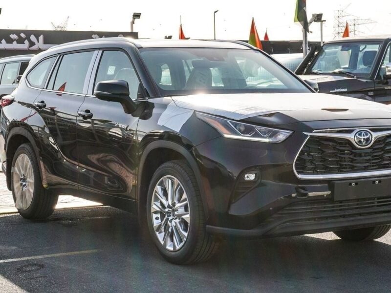 2024 Toyota Highlander Limited 2.5L Hybrid 4 Cylinders Engine Black Beige SUV GCC